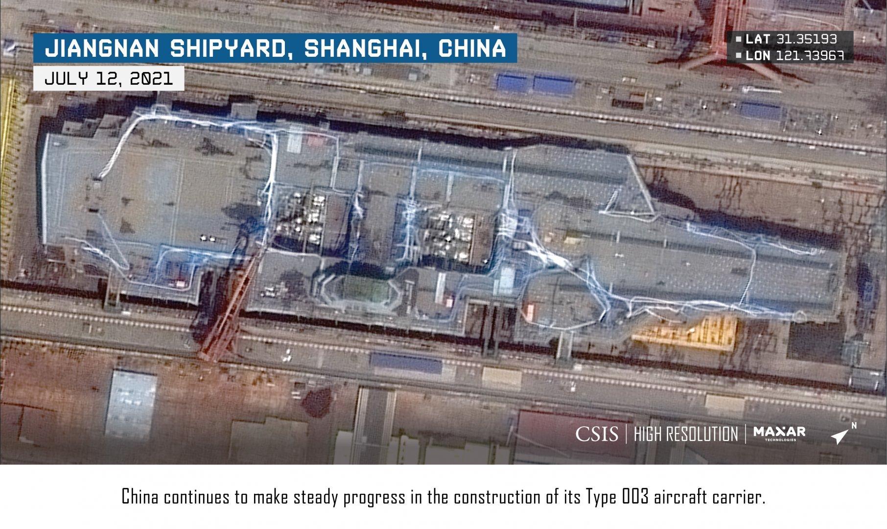 美专家：中国另外2艘003航母开建，美军有可能被中国海军甩开差距