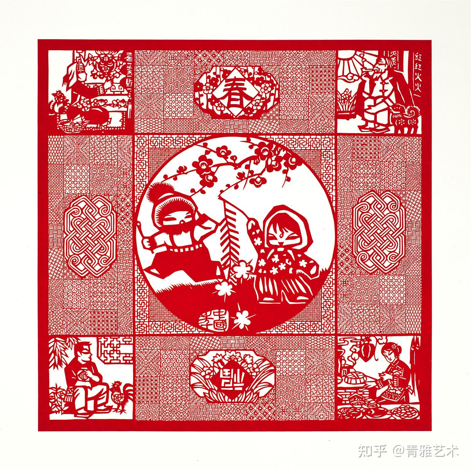 细纹刻纸50年丨卢发良作品展 - 知乎