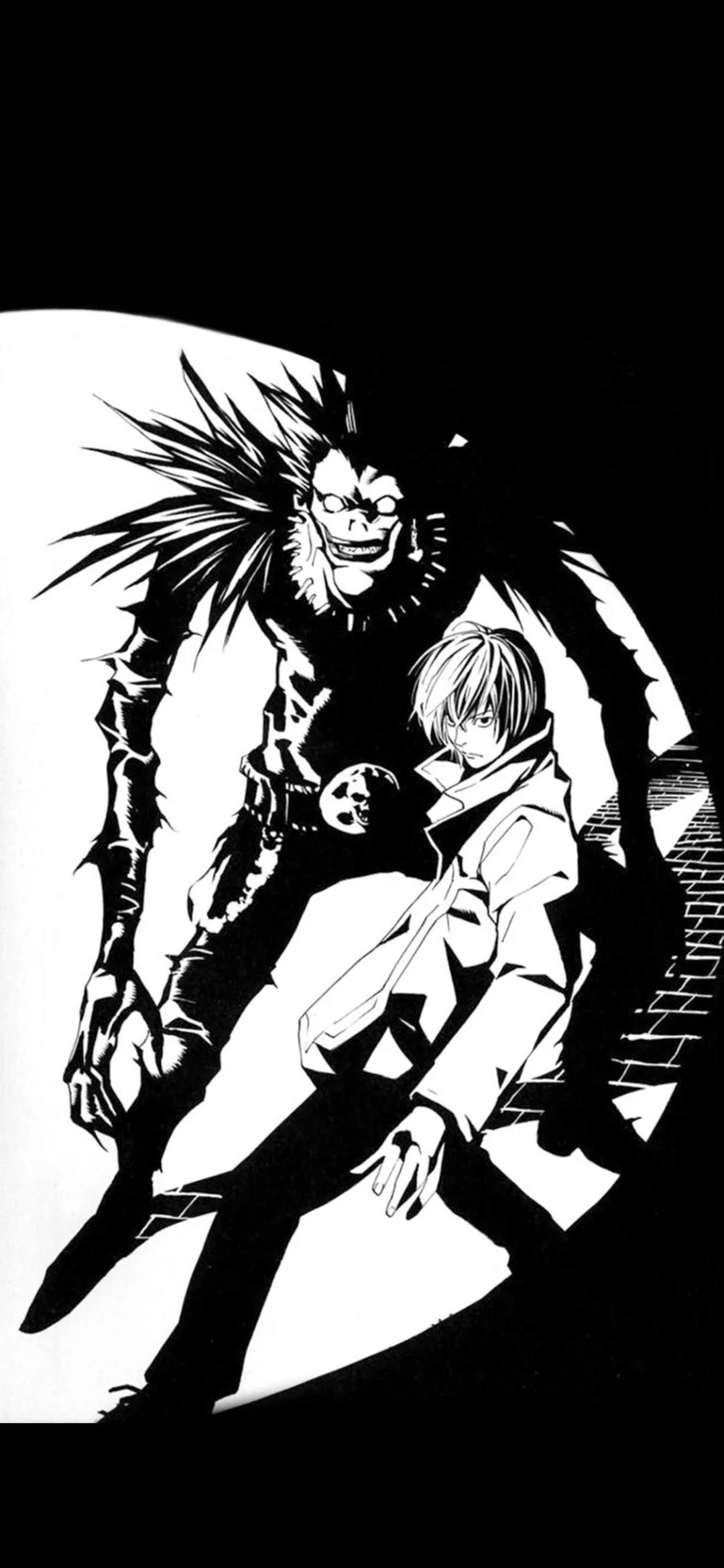 请问有没有关于动漫死亡笔记的图片推荐?