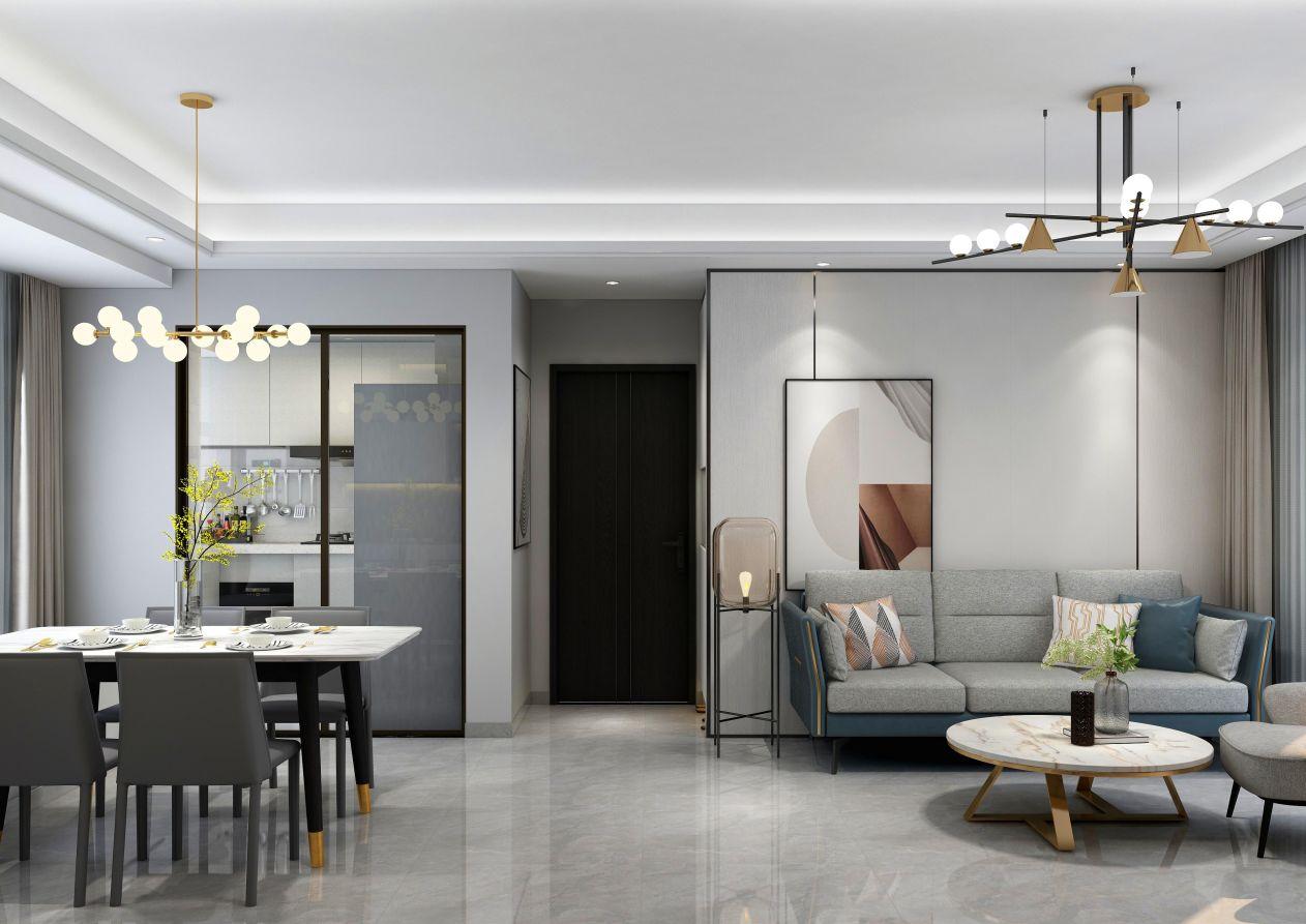 佰恩邦星河天地88㎡现代简约风格案例温馨舒适的居家生活体验