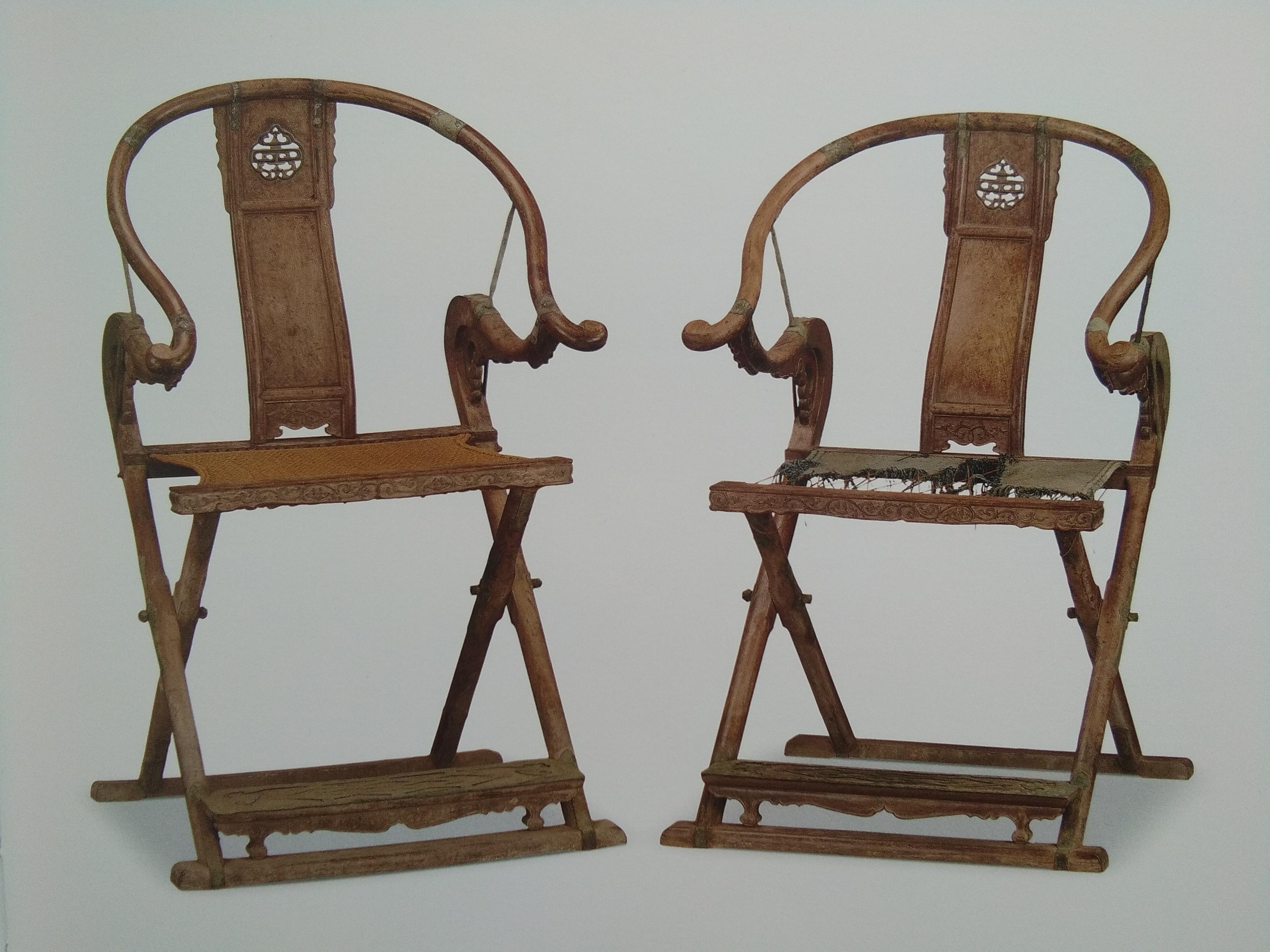 黄花梨交椅保存完好成对存世绝无仅有