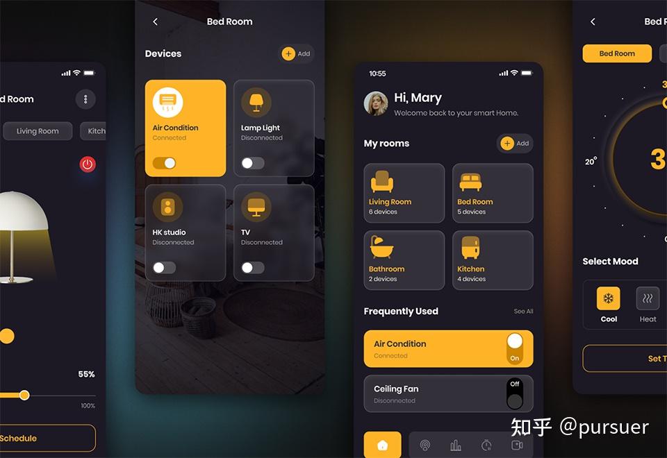智能家居UI界面设计赏析 - 知乎