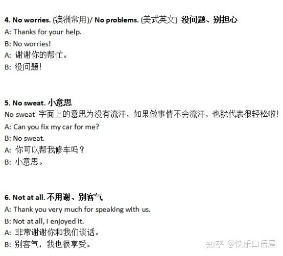 “不用谢”英语怎么说?六种不同的英语表达你学会了吗? - 知乎
