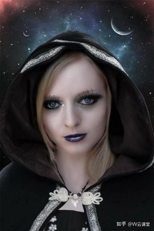 如何创建神秘女士照片处理百航之星vv云课堂教程