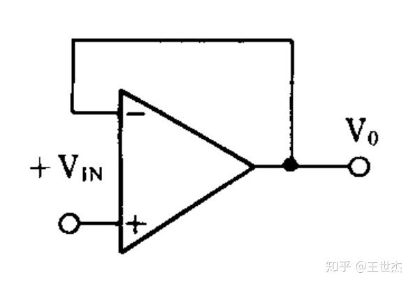 运算放大器的缓冲器,即电压跟随器,可能是运算放大器最简洁的应用电路