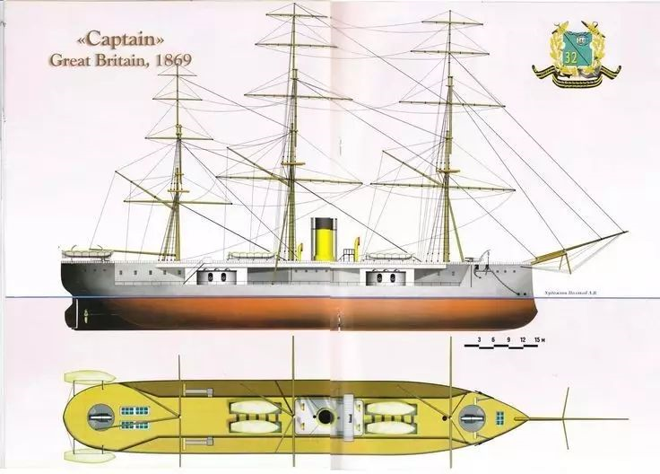 铁甲舰时代的英国战舰四炮郭与炮塔part2
