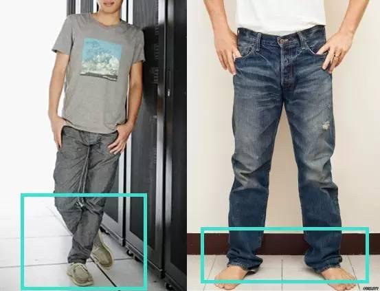 解决方案:一定要学会卷裤脚.然后,你就可以像下面这么帅.