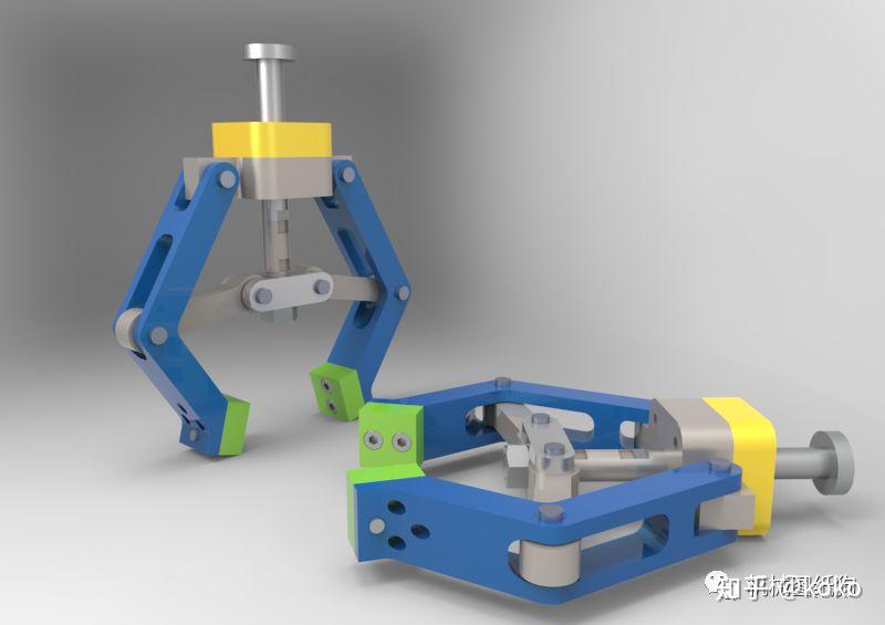 工程機械氣動夾持器簡易模型3d圖紙catia設計