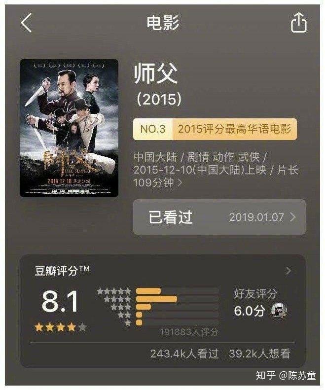 我看了三天的电影师傅