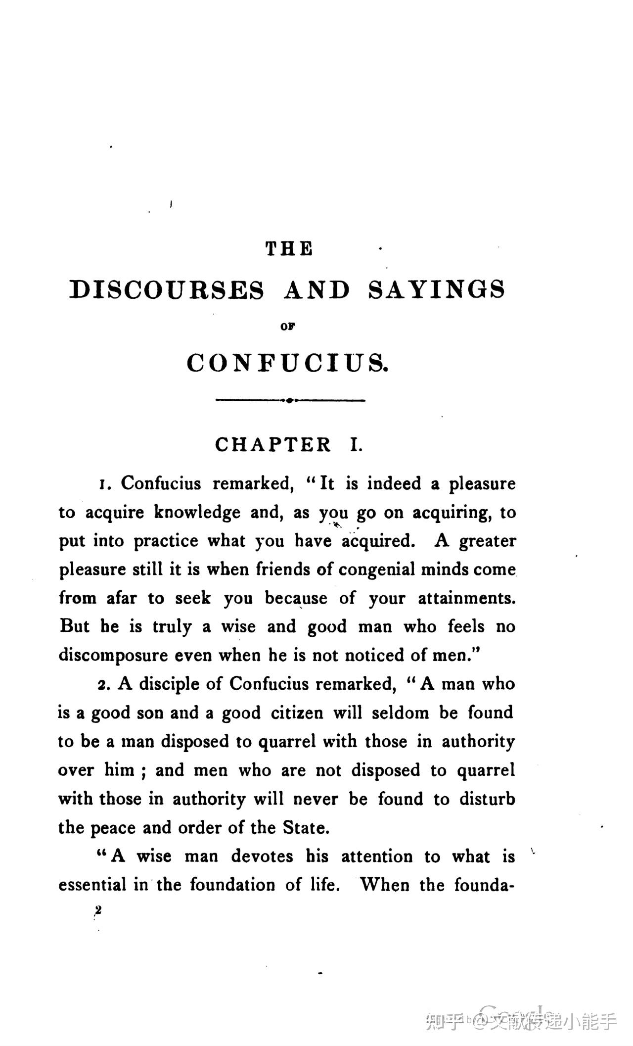 论语,英译本,英文版,辜鸿铭译,The Discourses And Sayings Of Confucius 1898 加尼福尼亚大学版 - 知乎