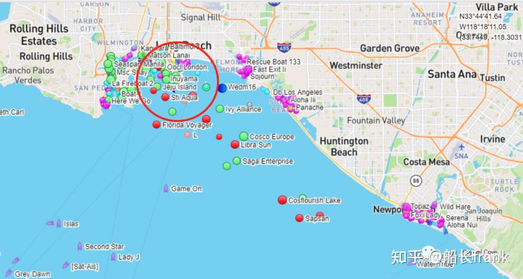 美森快船之加班船：美国长滩港Pier A码头堵塞，CLX+加班美森考艾号(MATSON KAUAI)靠港继续等待中 知乎