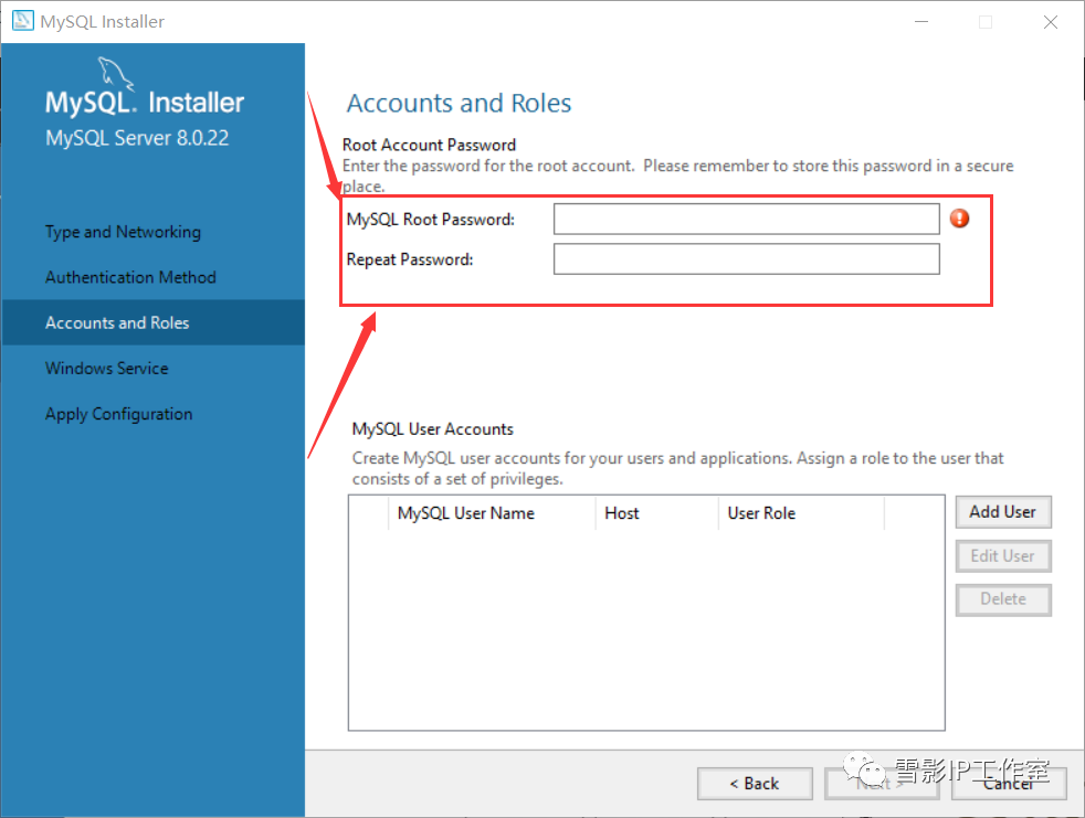 Windows10 mysql8 0 22 