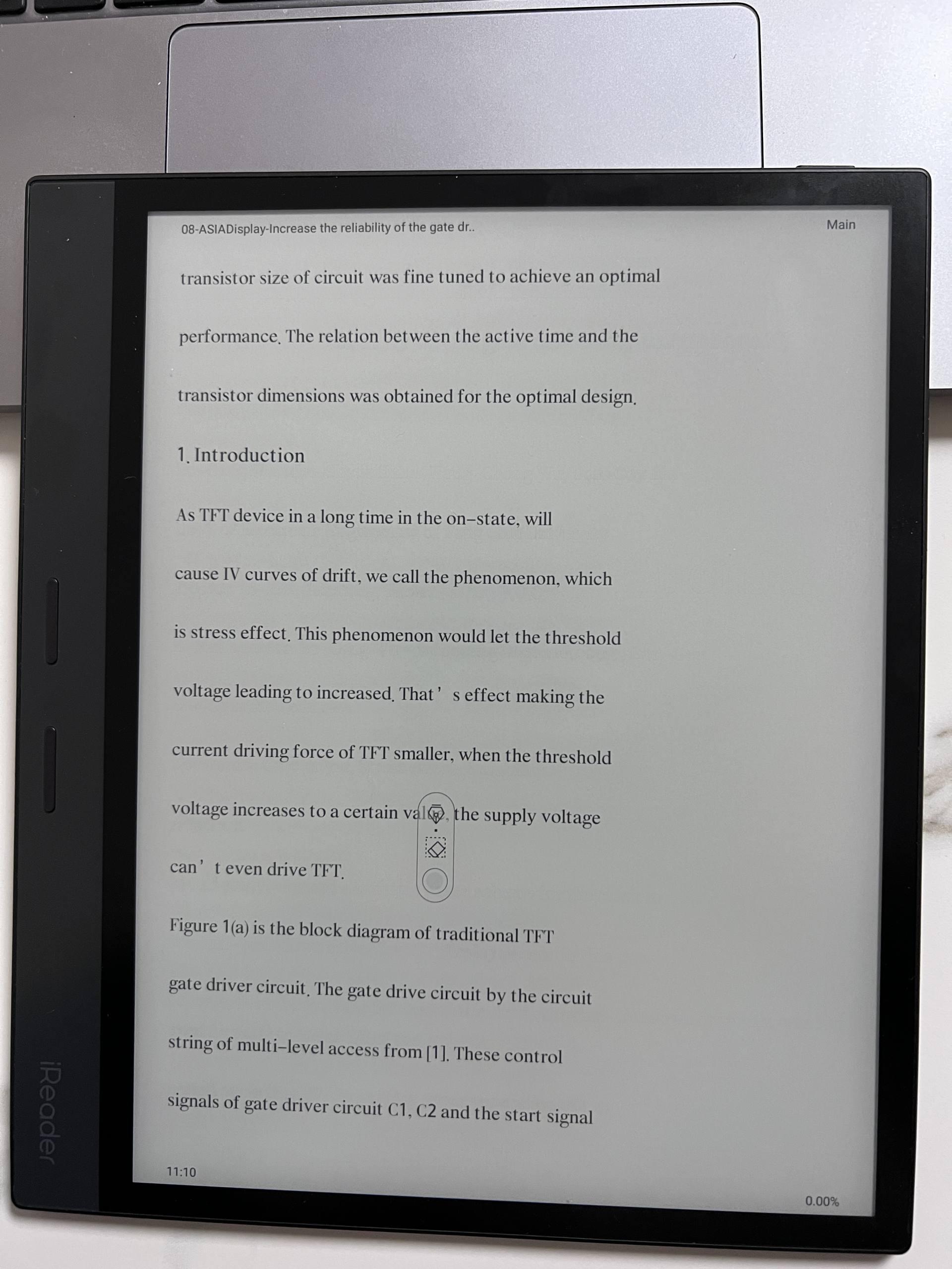 读写更强的103寸墨水屏掌阅ireadersmart3