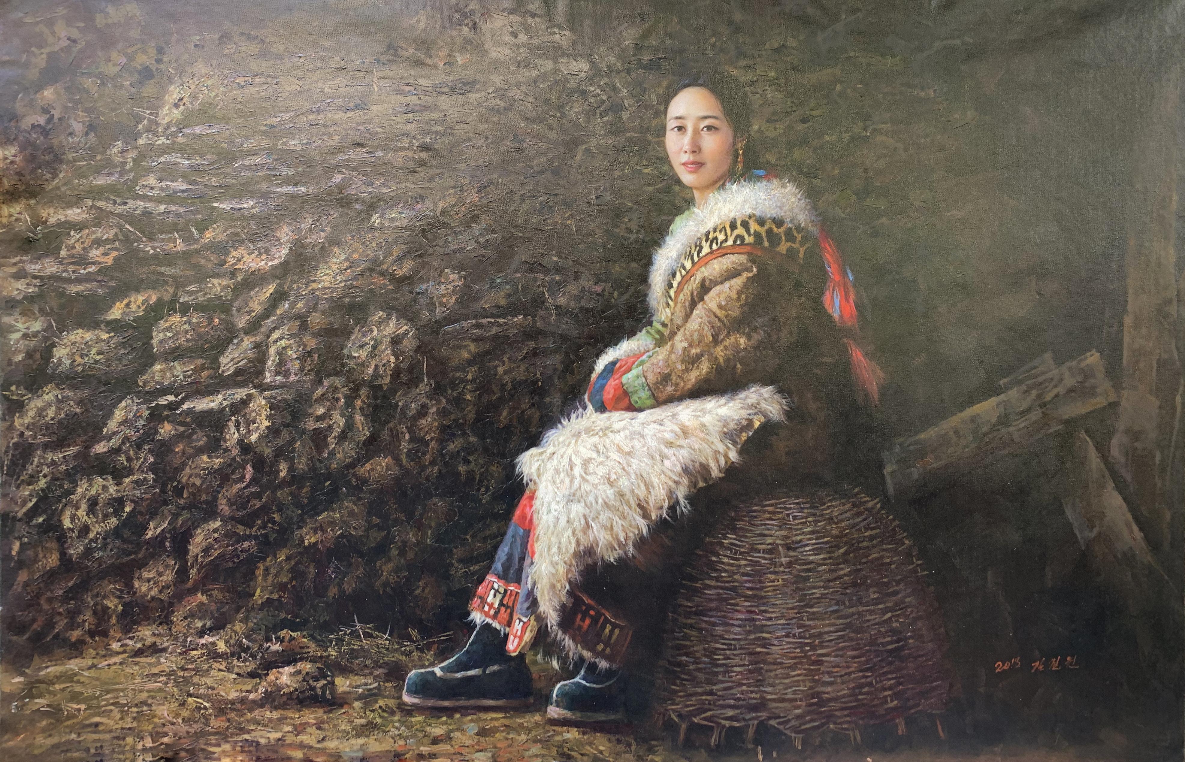 朝鲜油画金哲元一级艺术家