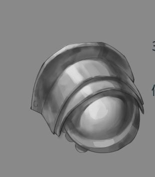 暗面的亮面没有亮面亮) 五,做材质 粗糙的金属表面高光相对弱,反光