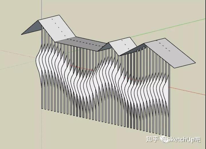 怎样用su画波浪模型图片