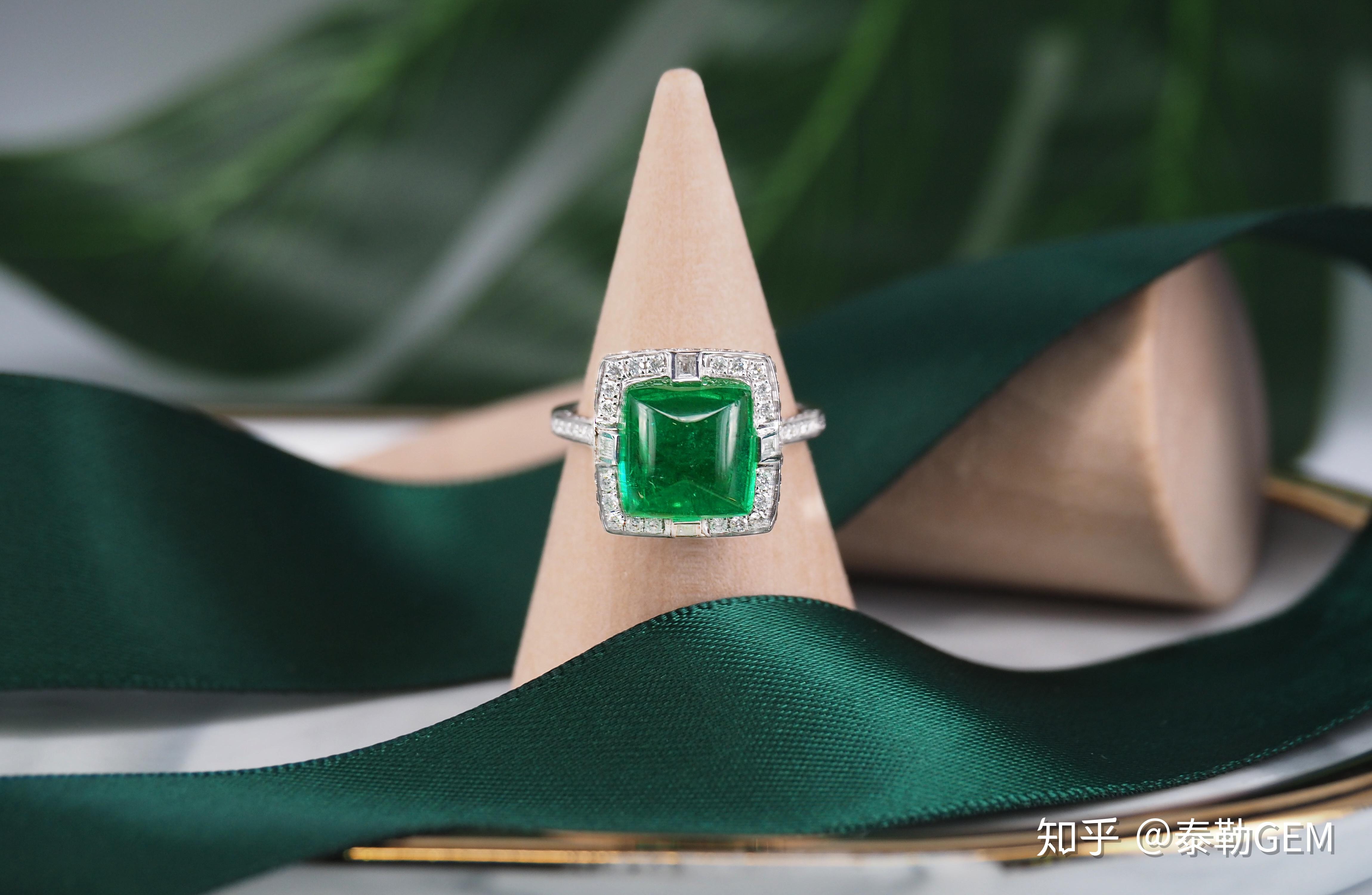 面条珠宝vividgreen玻璃体祖母绿戒指吊坠两用款3.47克拉国际证书-淘宝网