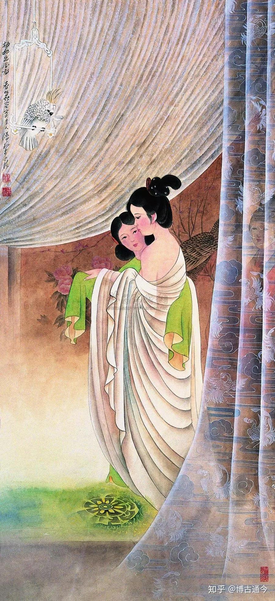 历代名家笔下的“贵妃出浴图”，香艳至极！ - 知乎