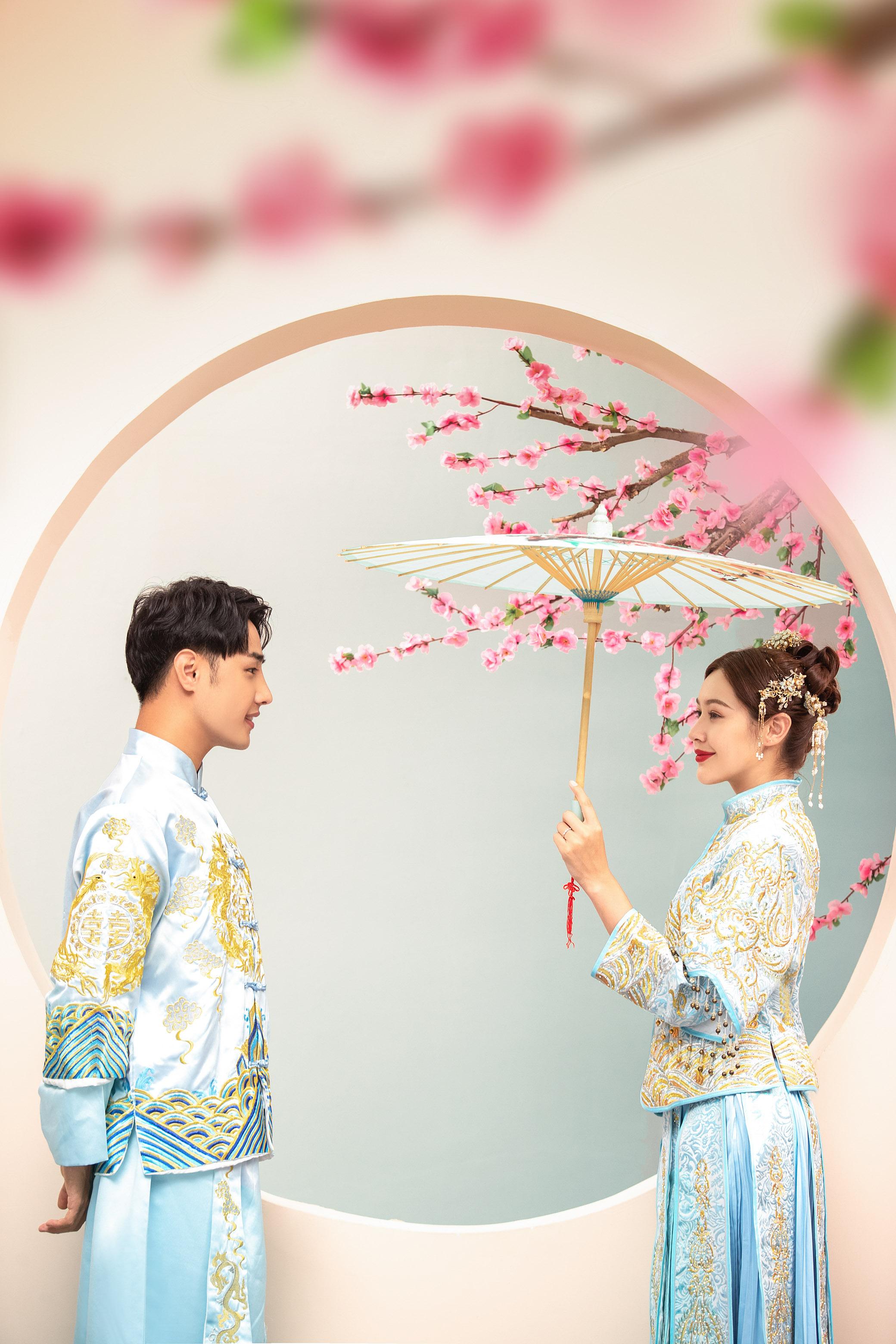 新中式婚照系列演绎国潮新风尚给你婚纱照新选择