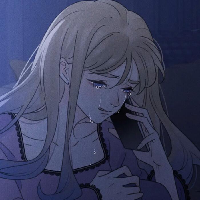 有没有看起来就很难过的流泪女头