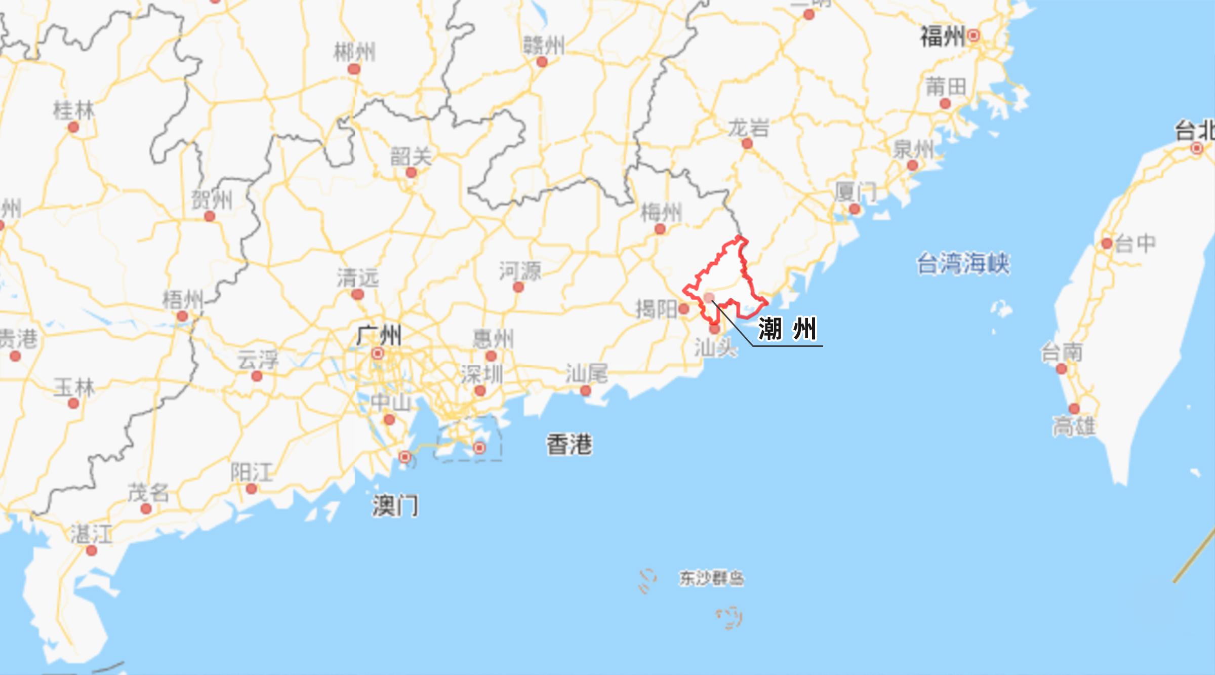 广东潮州位置图片