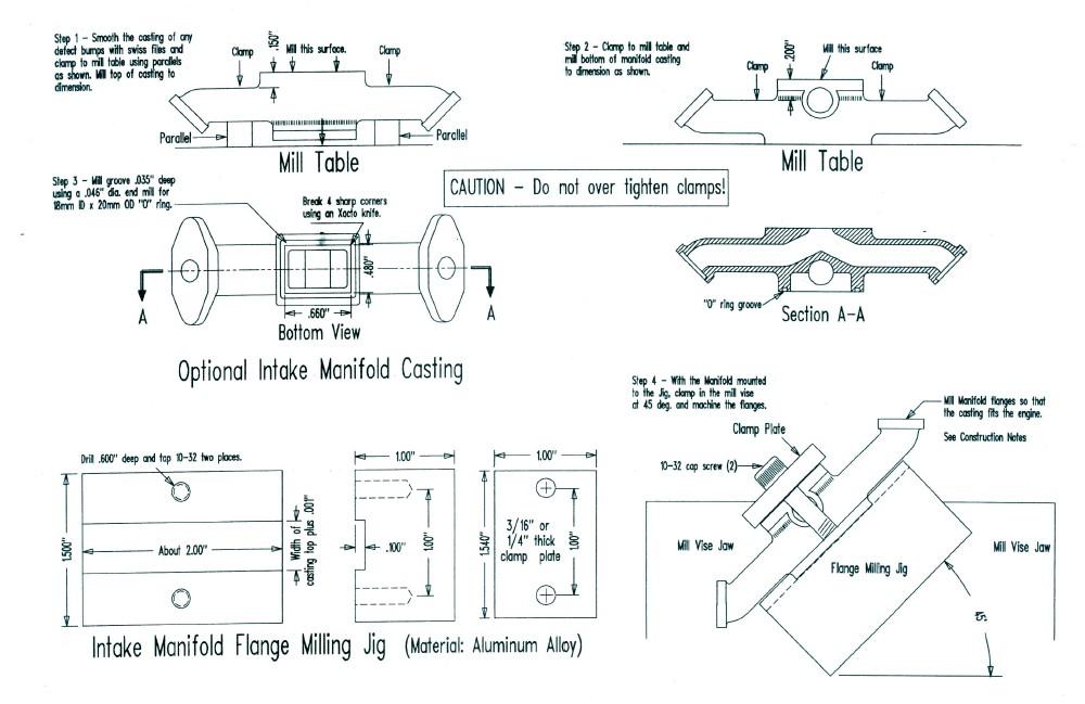 微型水冷v4发动机模型图纸 世界最小4缸引擎设计pdf图档