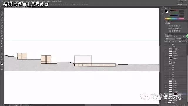 如何用SU+PS制作建筑剖面分析图 - 知乎