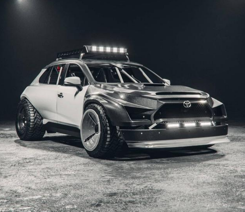 城市suv变越野利器,丰田rav4魔改!碳纤维上身有点过分