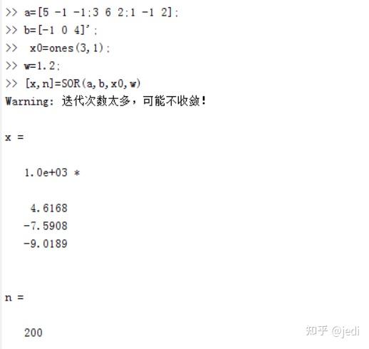 Matlab数值计算方法实验 4:线性方程组求解的迭代方法 - 知乎