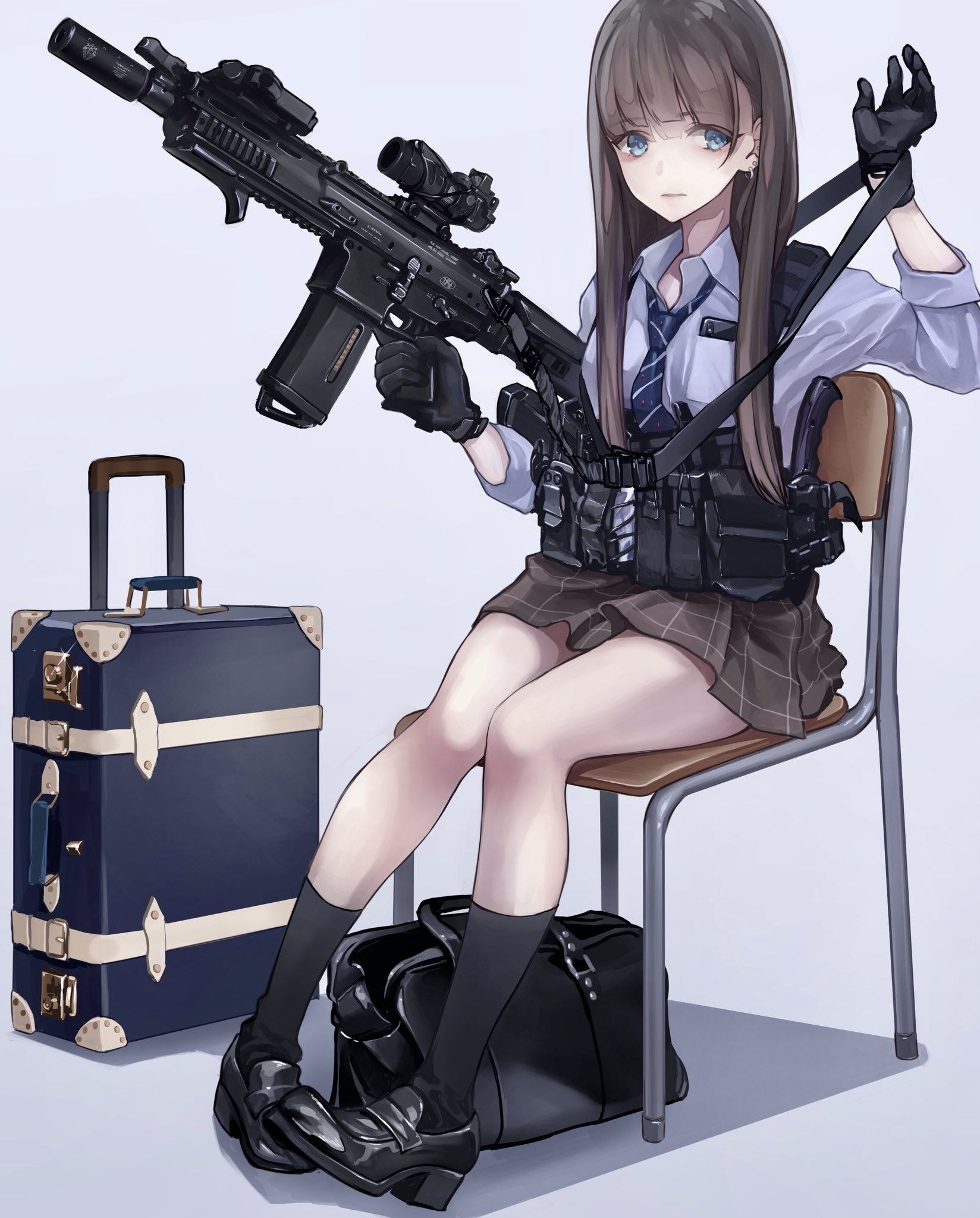 绅士们看了无法抵抗的诱惑少女跑车机枪