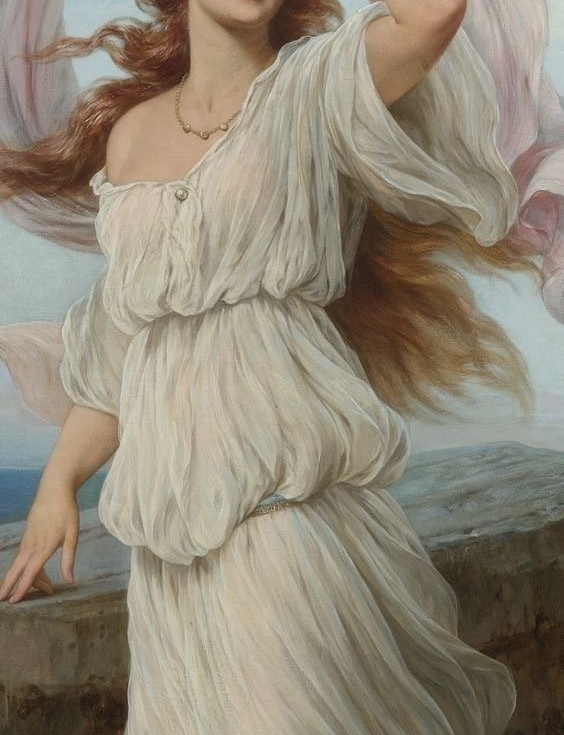 油画中的白色裙子艺术家在哪遇见艺术