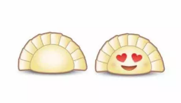 詹妮弗·8·李与饺子emoji某些企业还准备了两套或以上的emoji插图