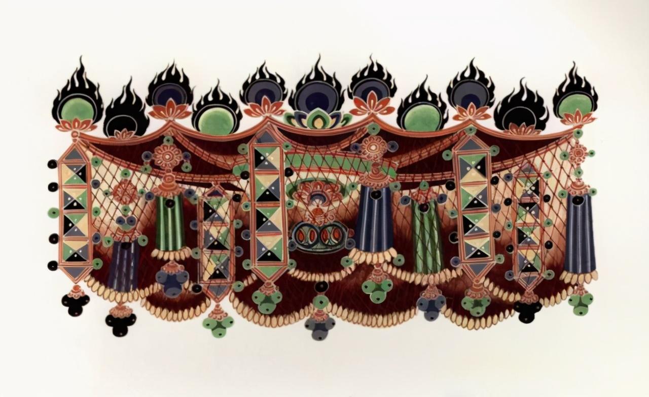 敦煌壁画历代华盖图案集