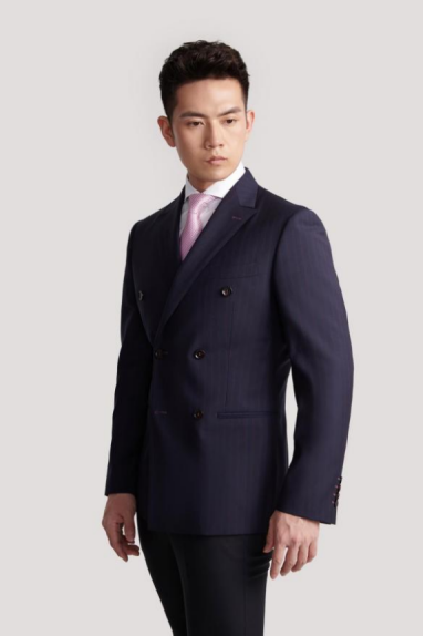 双排扣还要注意一个问题就是西服里面会有一个搭扣,作用就是把扣子扣