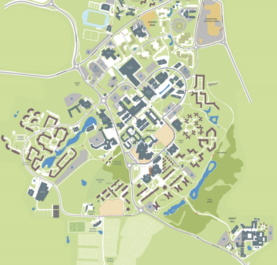 华威大学地图图片