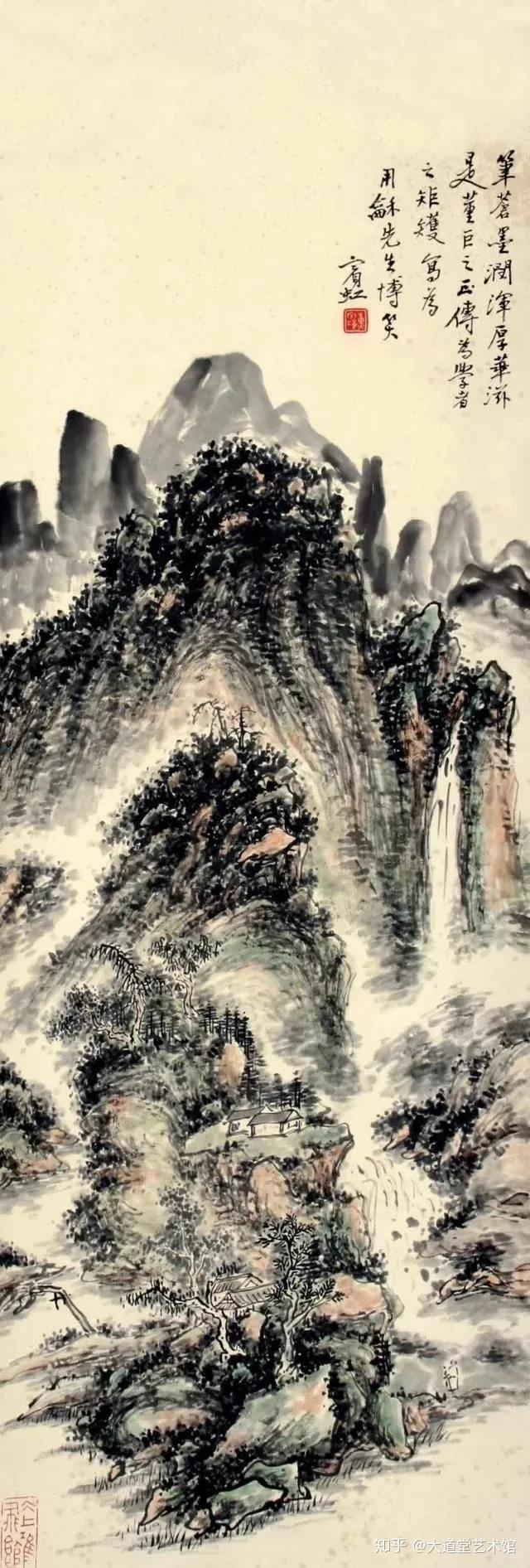 希少     中国美術    木版画    黄宾虹   额     古美術 黄宾虹作品《忆写巴蜀之游》，丈六恢弘巨制！-名人字画网