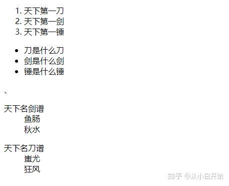 HTML学习第七章:列表标签 - 知乎