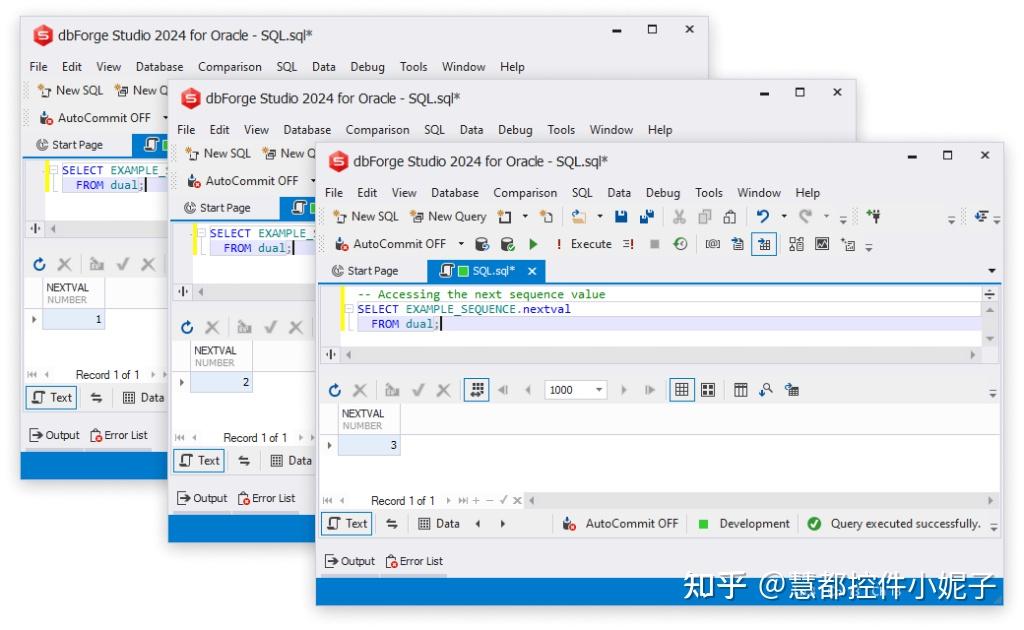  oracle create sequence 