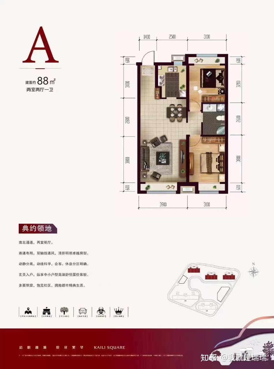 两室和小三室的户型基本上就是标准的户型,没啥好说的,大三室是动静
