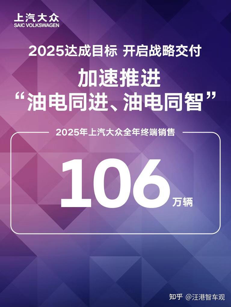 筑底蓄力终可期!上汽大众2025年百万销量之局解读