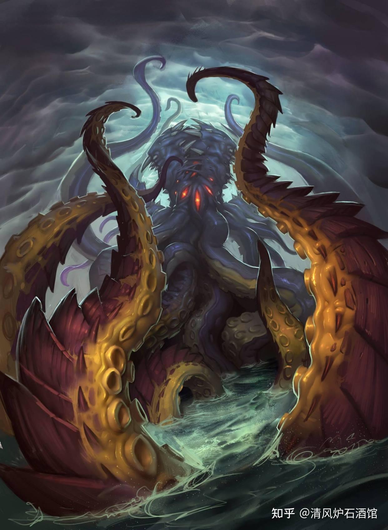 恩佐斯被称为梦魇之神,千须之魔,在《魔兽世界》里,恩佐斯疯狂逼逼叨