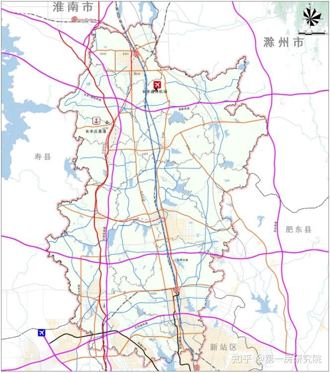 从长丰县发布的最新规划来看,轨道交通方面,高标准谋划合长(淮)市域