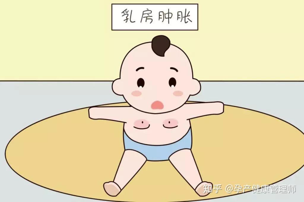 无论是男宝宝还是女宝宝,在生后几天内都可能出现乳房泌乳或肿大,这是