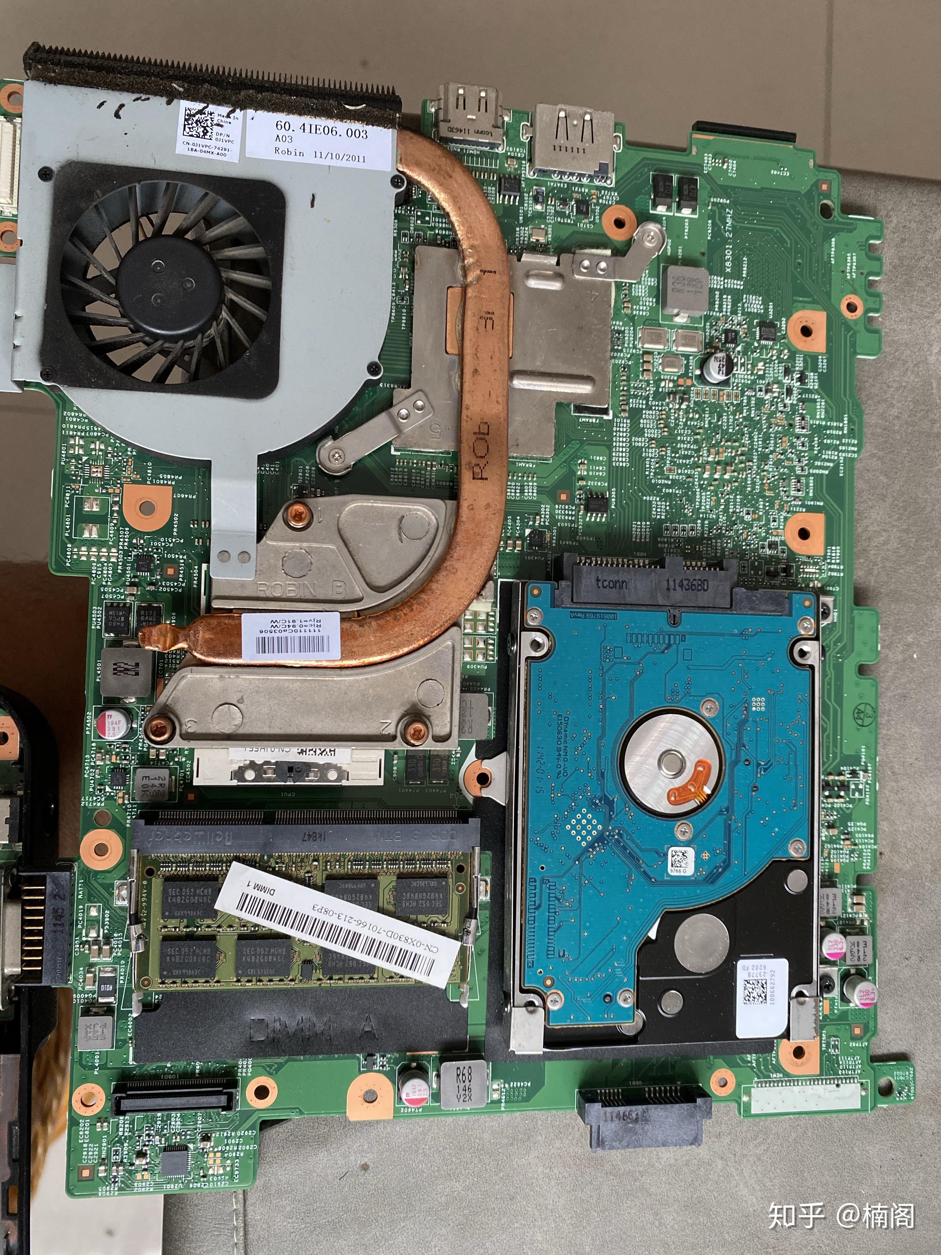 戴尔dellinspironn5110拆机清灰换硅脂