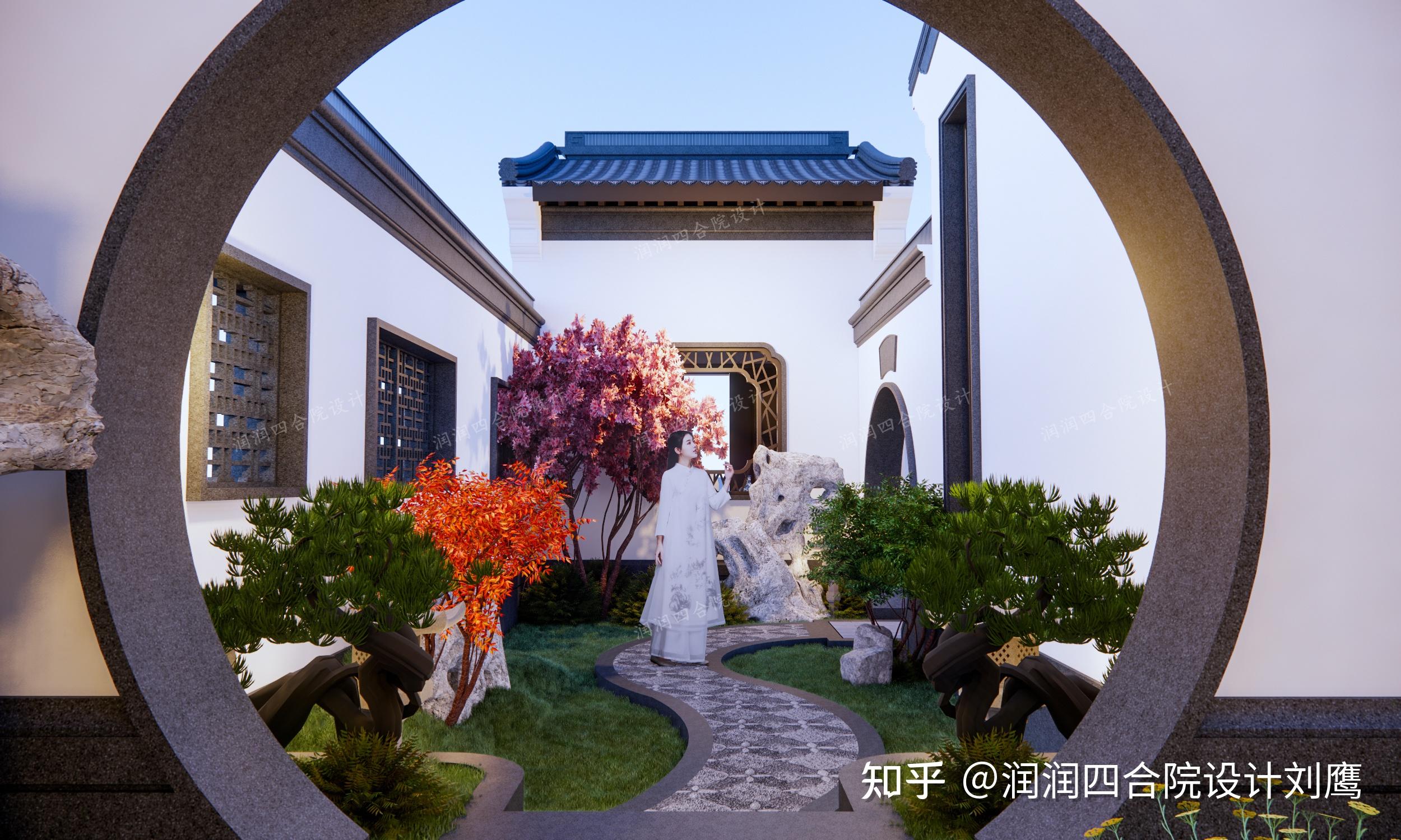 润润四合院设计刘鹰:两进苏式合院别墅18×32,庭院深深,意境悠然 - 知乎