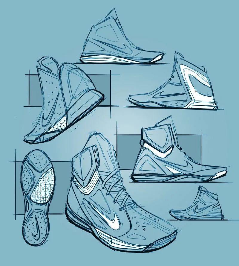 运动鞋:120张工业设计手绘欣赏