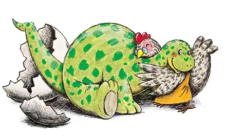 一天傍晚,空巢老人芦花鸡奶奶在公园遛弯时捡到一颗比鸵鸟蛋还大好几