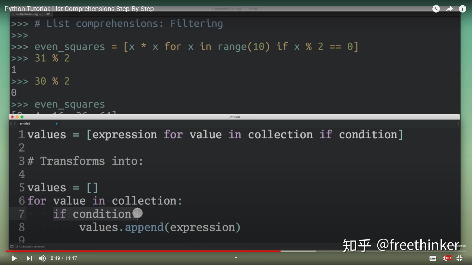 pythonlistcomprehension
