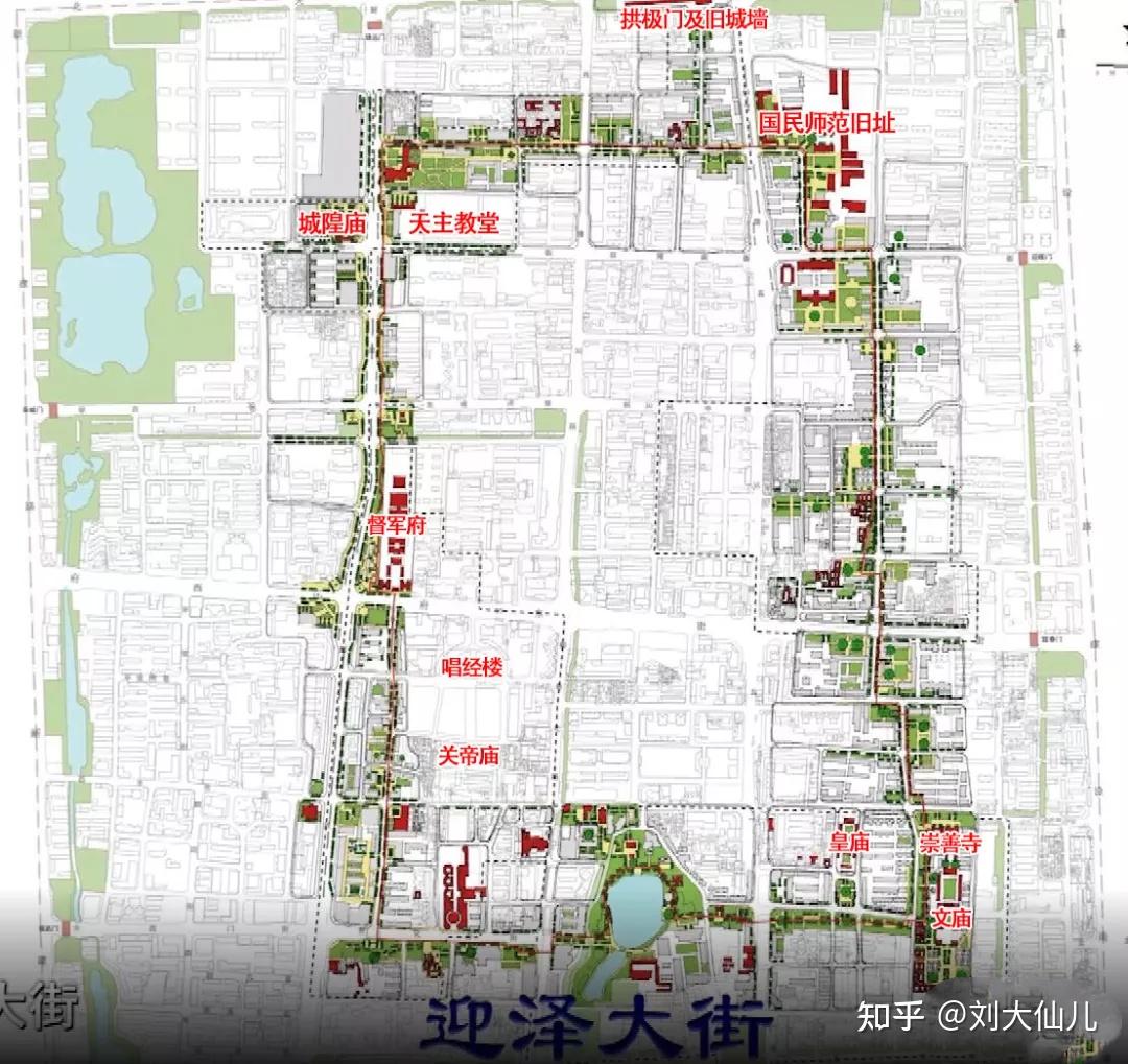 迎泽府城游路线图图片