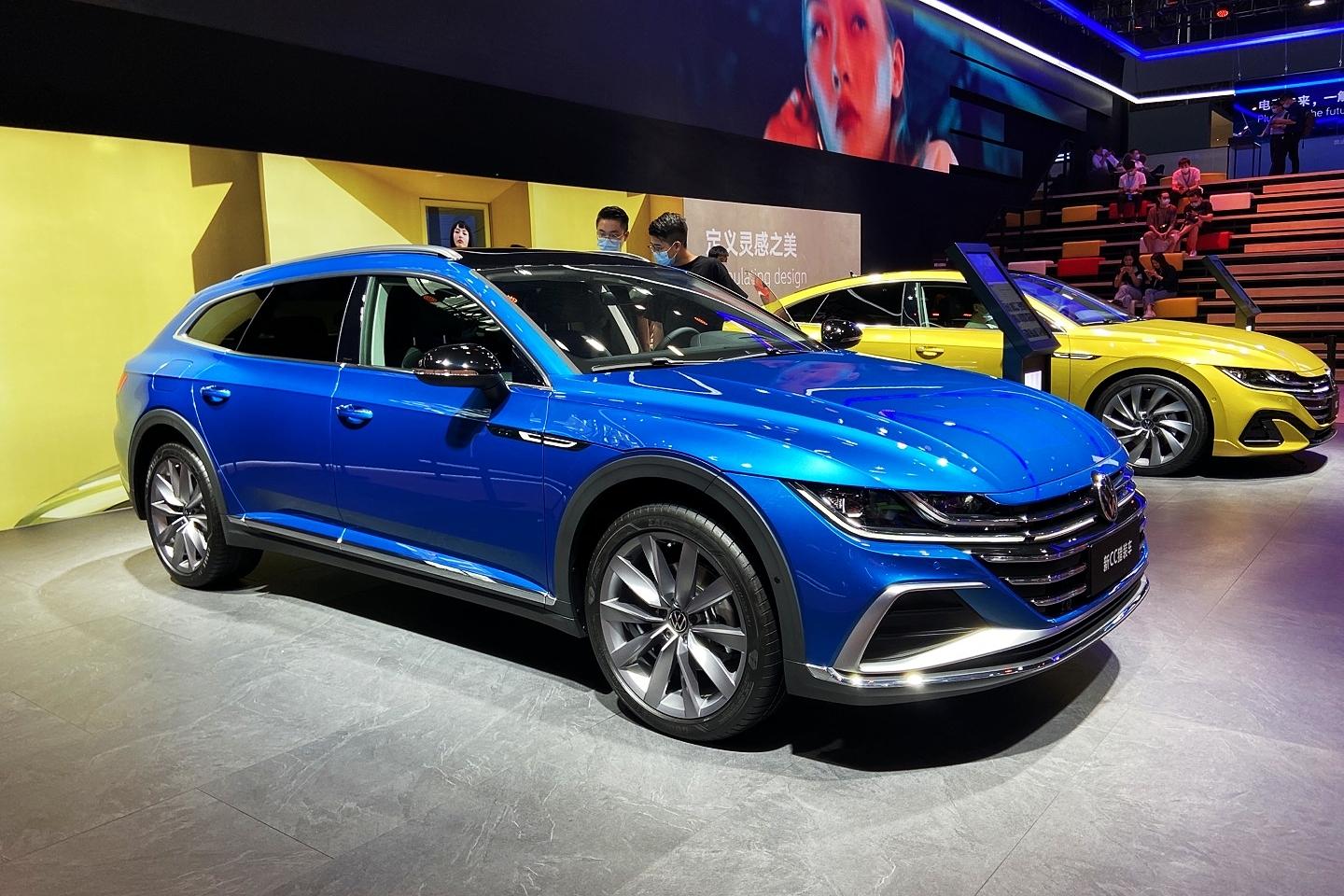 2020广州车展大众cc猎装车内饰继承新款cc瓦罐外观帅气